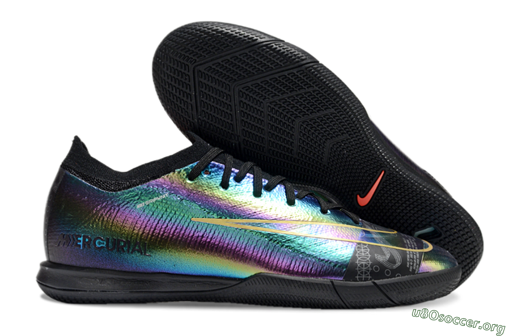 Nike Air Zoom Mercurial Vapor 16 Elite IC Football Shoes - Laser/Black/Yellow 2