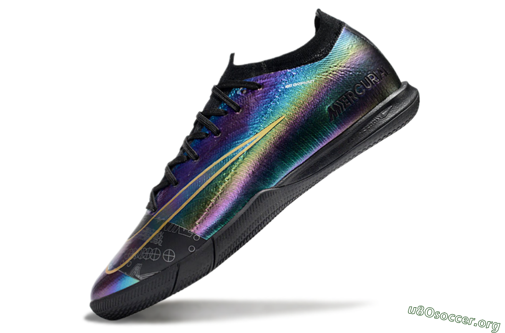 Nike Air Zoom Mercurial Vapor 16 Elite IC Football Shoes - Laser/Black/Yellow 5