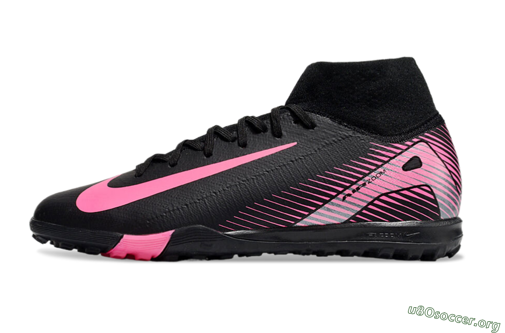 Nike Air Zoom Mercurial Superfly 10 Elite TF Football Shoes - Black/Pink 3