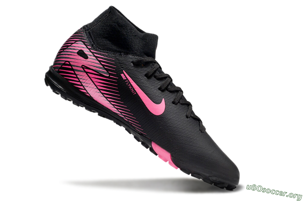 Nike Air Zoom Mercurial Superfly 10 Elite TF Football Shoes - Black/Pink 4