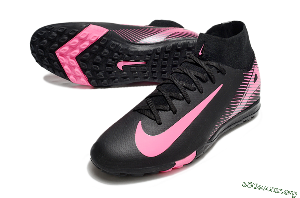 Nike Air Zoom Mercurial Superfly 10 Elite TF Football Shoes - Black/Pink 0
