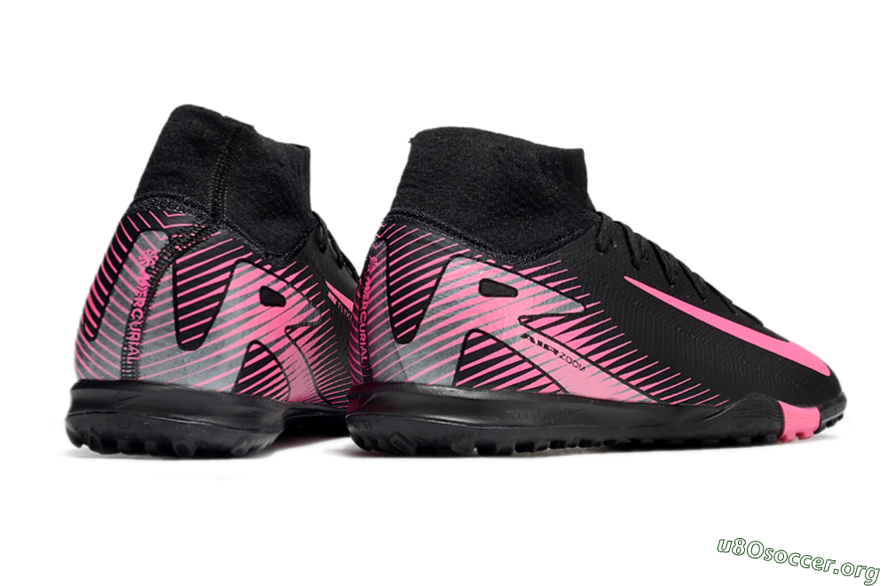 Nike Air Zoom Mercurial Superfly 10 Elite TF Football Shoes - Black/Pink 6
