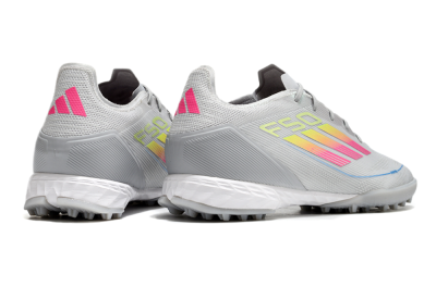 Adidas F50 Pro TF Football Shoes - Grey/Gold/Pink