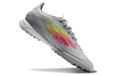 Adidas F50 Pro TF Football Shoes - Grey/Gold/Pink
