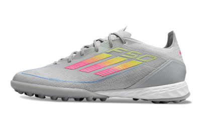 Adidas F50 Pro TF Football Shoes - Grey/Gold/Pink