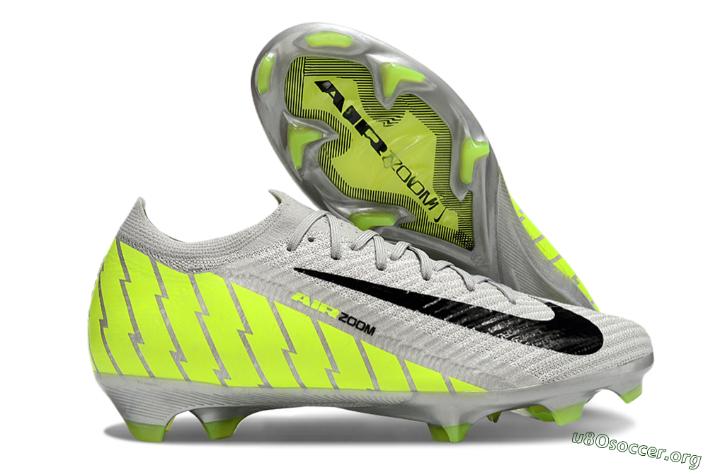 Nike Air Zoom Mercurial Vapor 16 Elite FG Football Boots - Grey/Black/Yellow 2