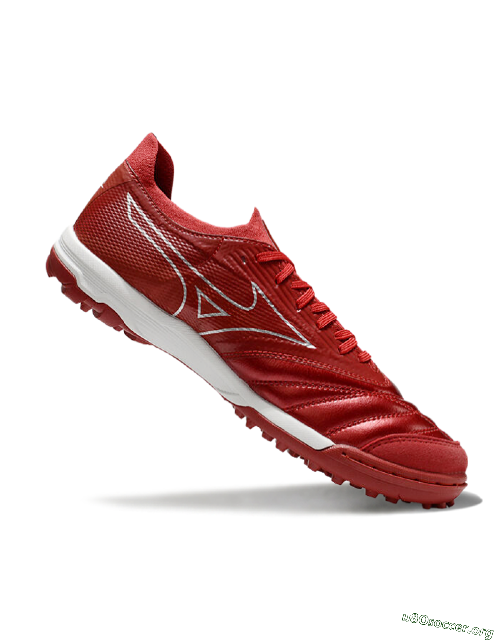 Mizuno Morelia Neo Sala TF Football Shoes - Red/Gold/White 4