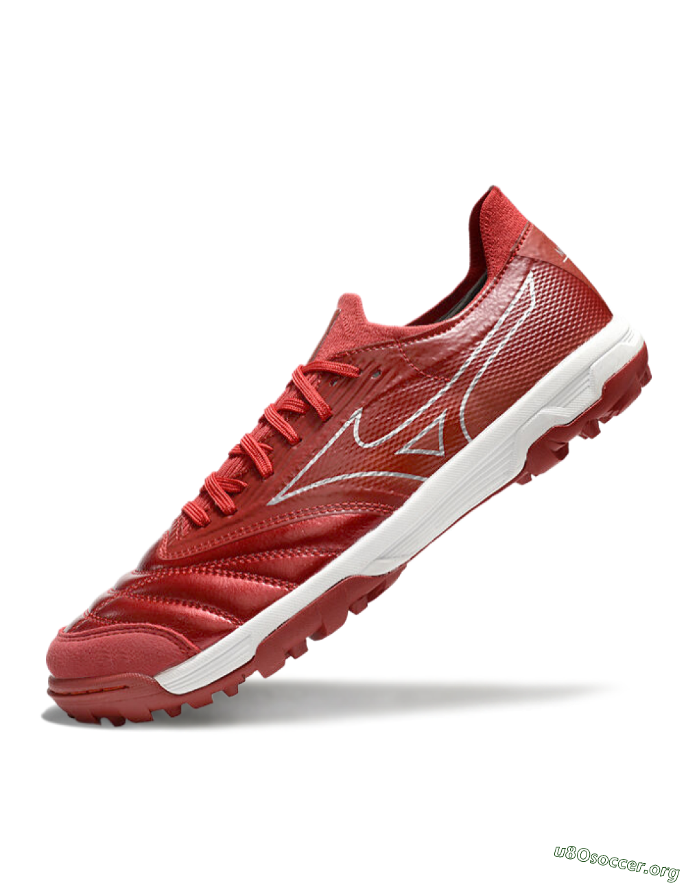 Mizuno Morelia Neo Sala TF Football Shoes - Red/Gold/White 5