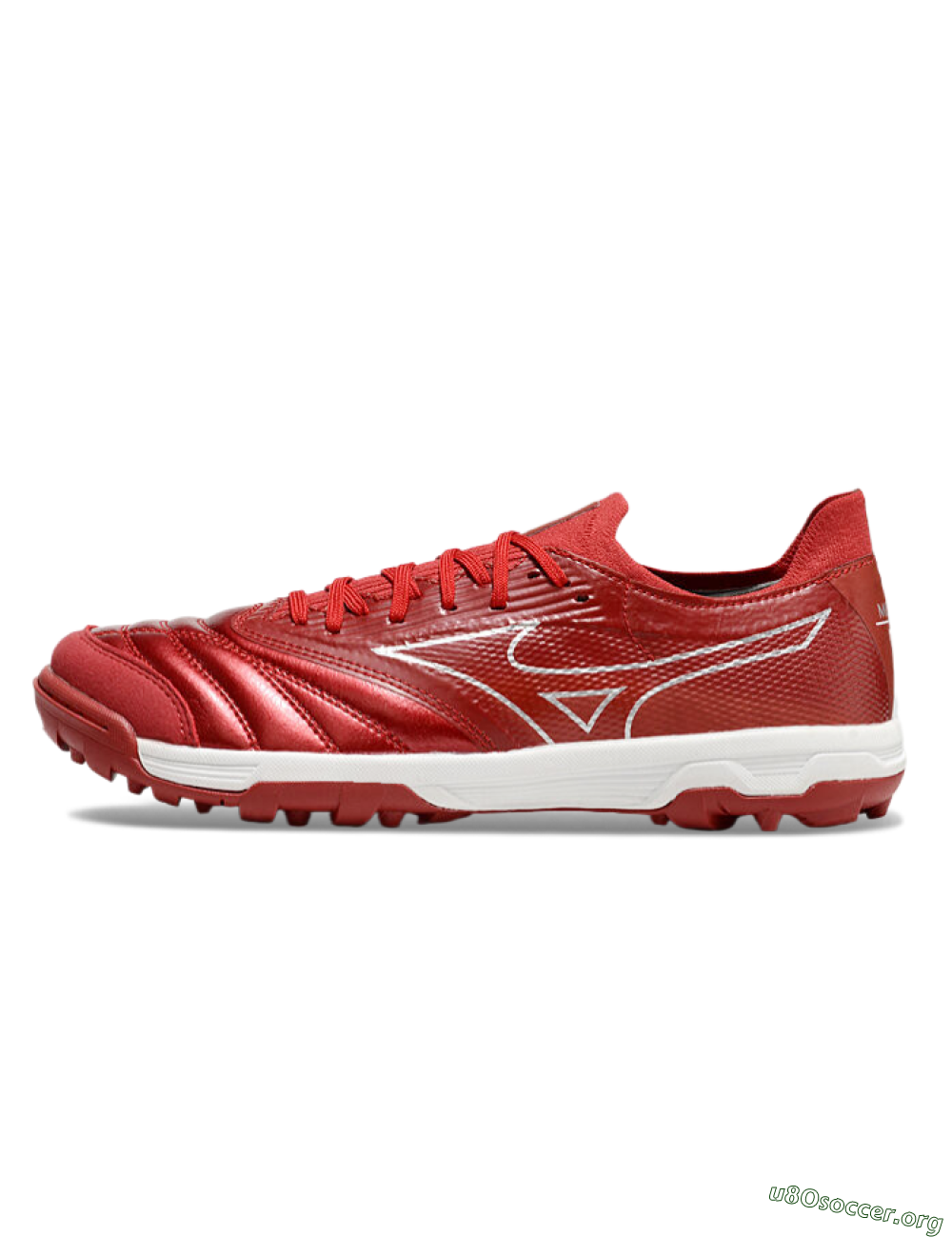 Mizuno Morelia Neo Sala TF Football Shoes - Red/Gold/White 3