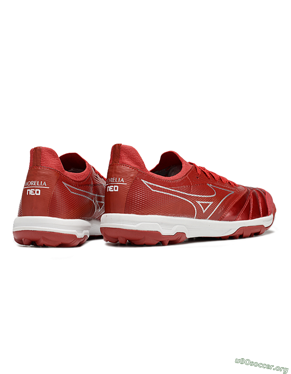 Mizuno Morelia Neo Sala TF Football Shoes - Red/Gold/White 6