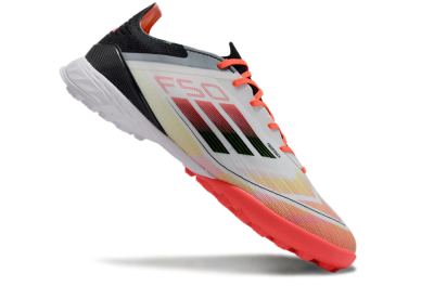 Adidas F50 Elite TF Football Shoes - White/Red/Yellow