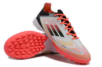 Adidas F50 Elite TF Football Shoes - White/Red/Yellow