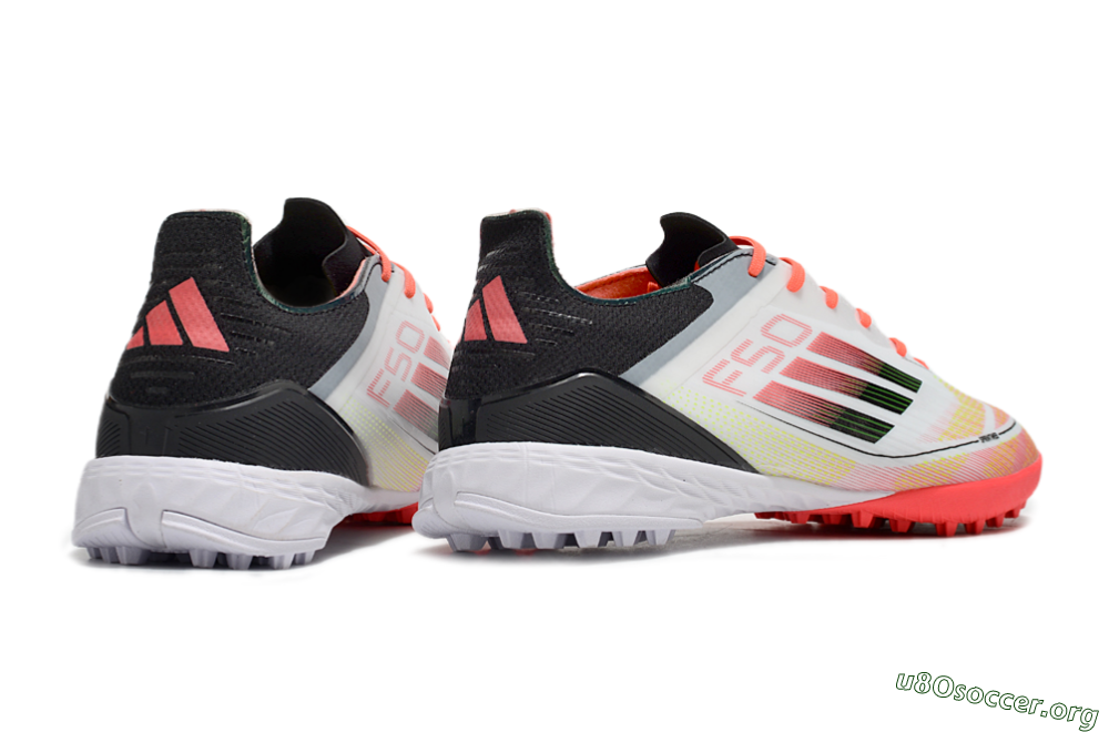 Adidas F50 Elite TF Football Shoes - White/Red/Yellow 6