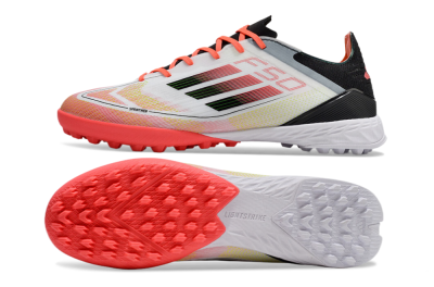 Adidas F50 Elite TF Football Shoes - White/Red/Yellow