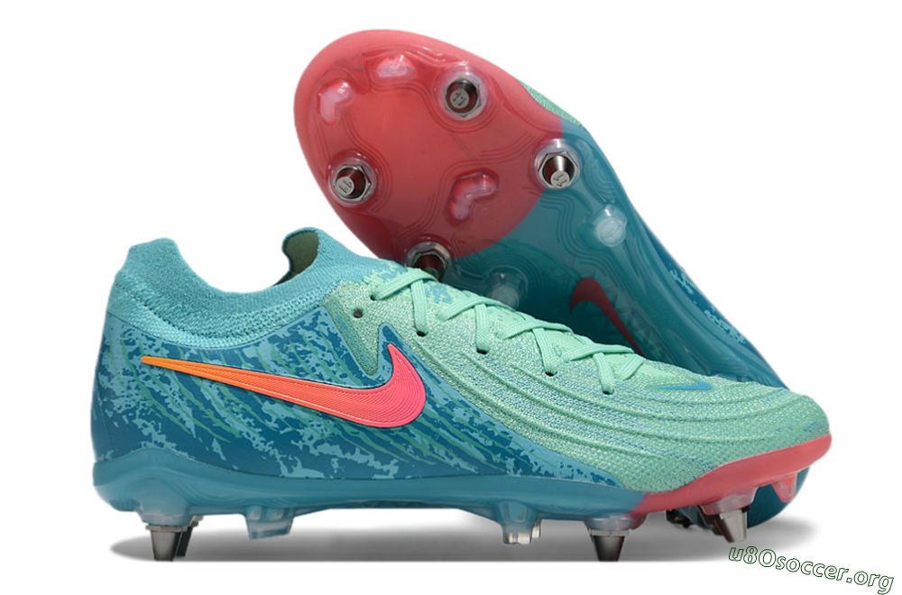 Nike Phantom Luna Elite SG Football Boots - Jade/Red/Blue 2