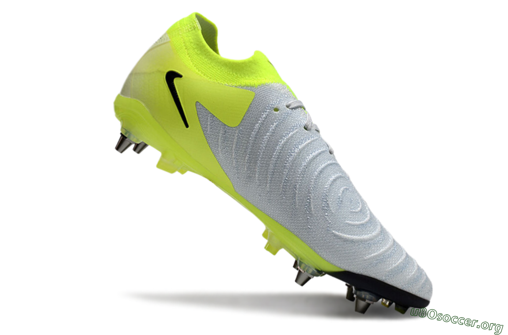 Nike Phantom Luna Elite SG Football Boots - Grey/Yellow/Black 4
