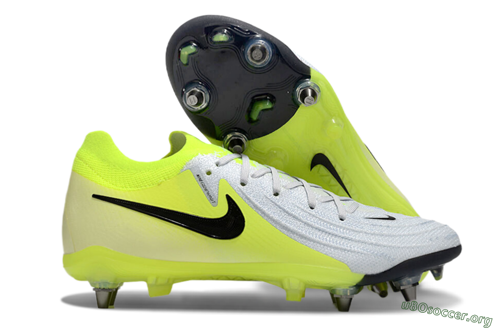 Nike Phantom Luna Elite SG Football Boots - Grey/Yellow/Black 2