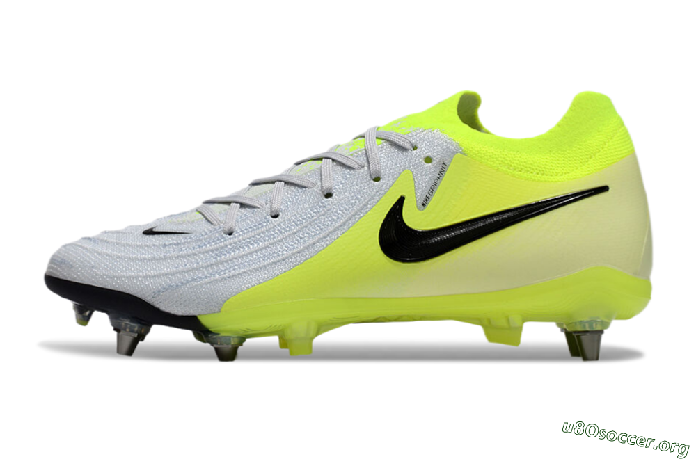 Nike Phantom Luna Elite SG Football Boots - Grey/Yellow/Black 3