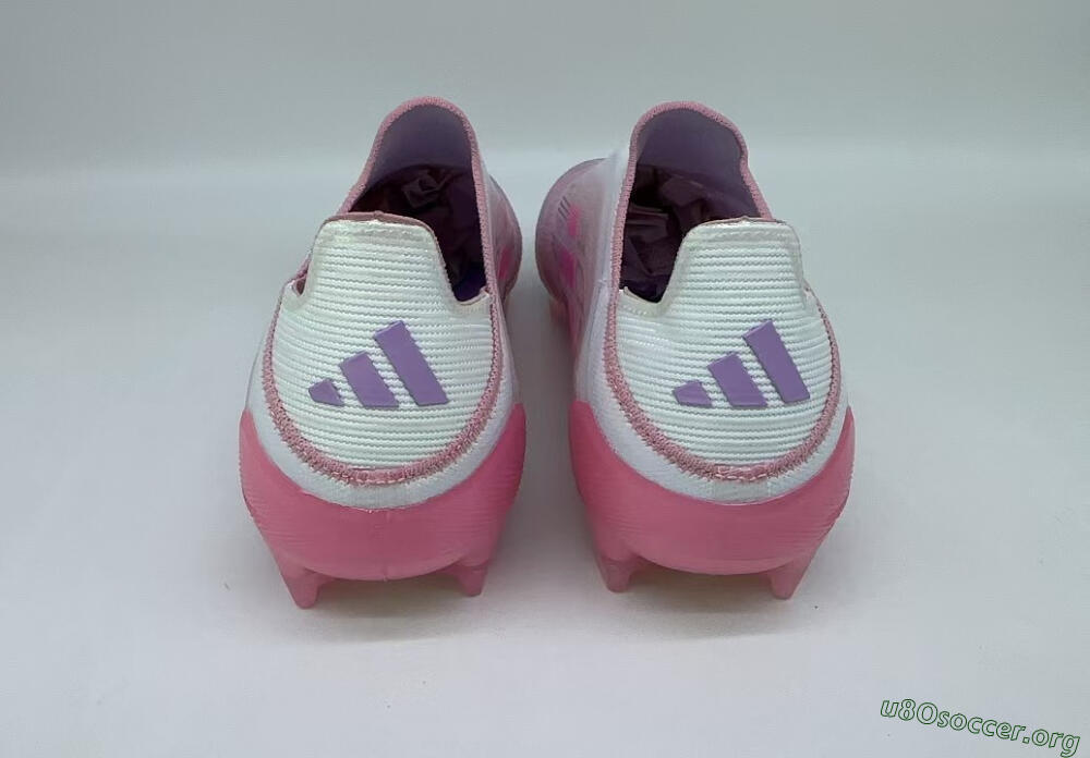 Adidas F50 Elite Laceless FG Football Boots - White/Pink/Gold