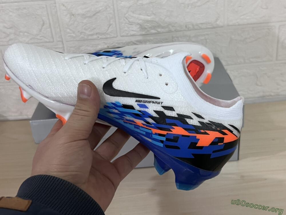 Nike Air Zoom Mercurial Vapor 16 Elite FG Football Boots - White/Black/Blue/Orange