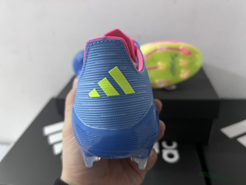 Adidas F50 Elite TF Football Shoes - Blue/Pink/Yellow