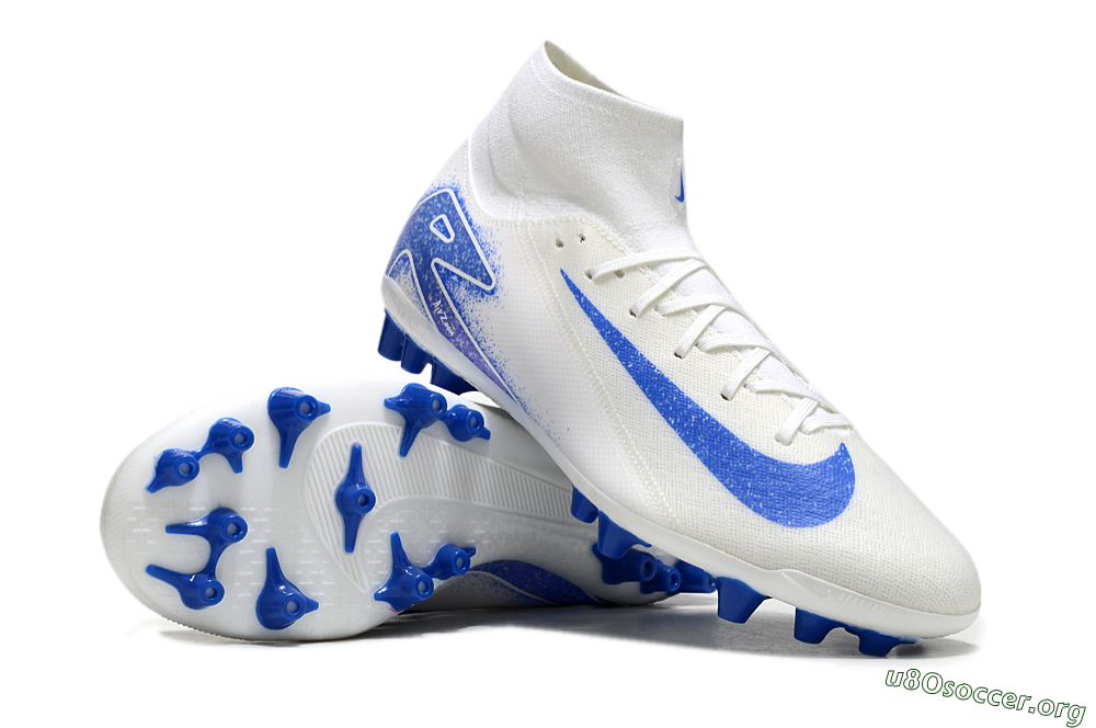 Nike Air Zoom Mercurial Superfly 10 Elite AG Football Boots - Beige/White/Blue 0