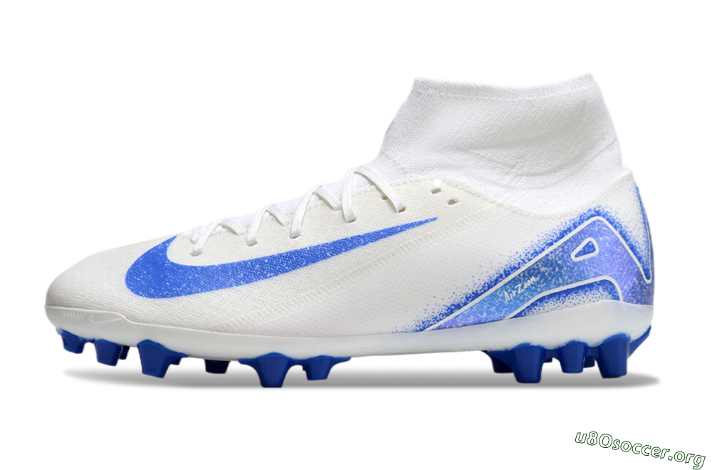 Nike Air Zoom Mercurial Superfly 10 Elite AG Football Boots - Beige/White/Blue 3