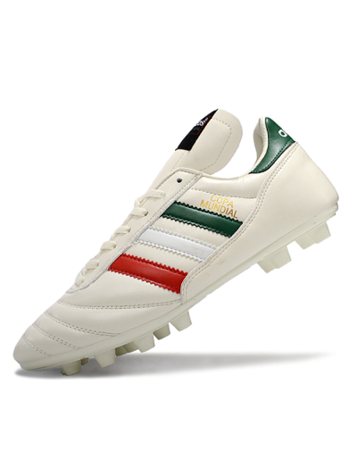 Adidas Mundial Team Astro TF Football Shoes - Beige/Red/Green