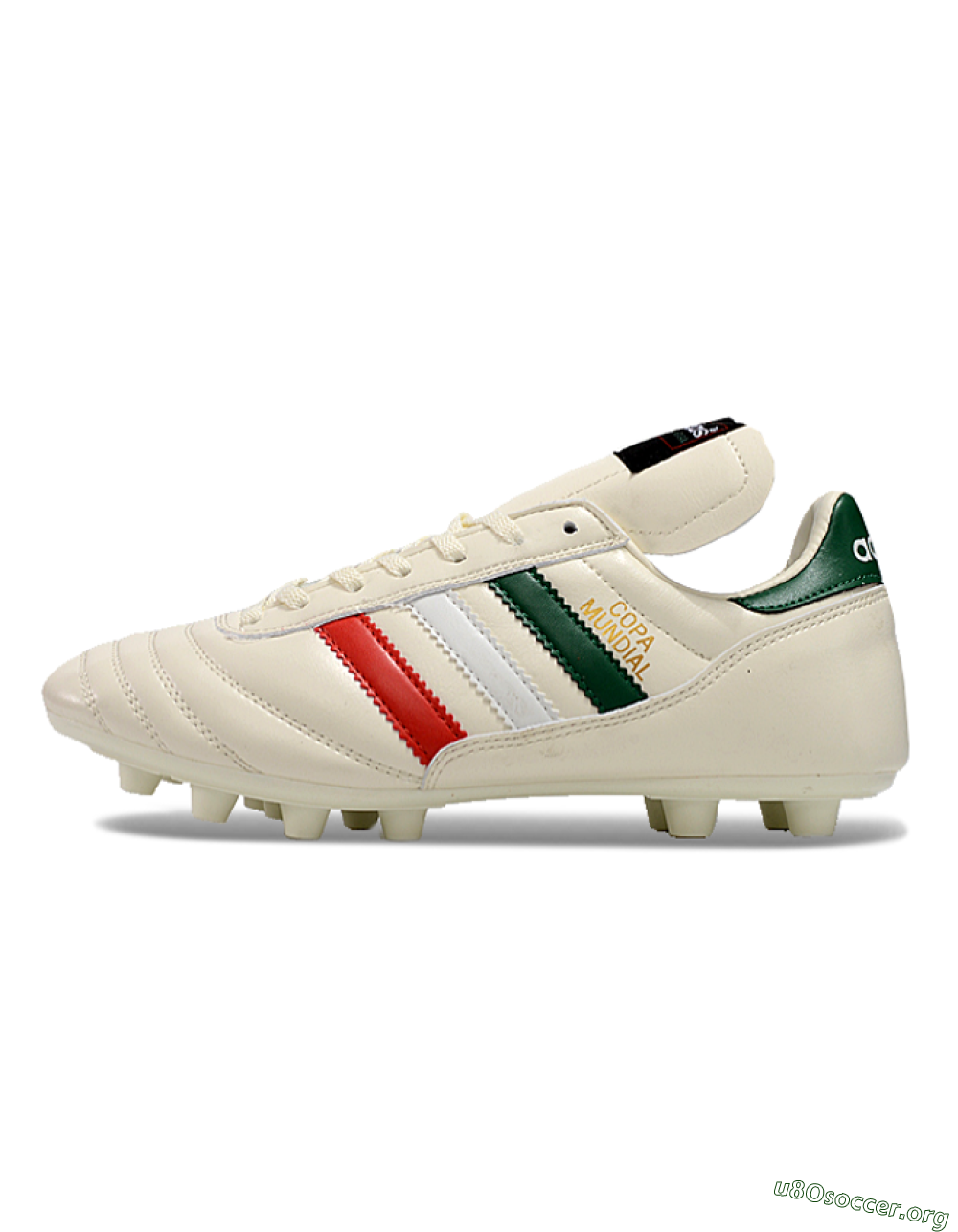 Adidas Mundial Team Astro TF Football Shoes - Beige/Red/Green 3