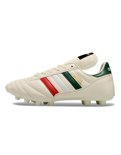 Adidas Mundial Team Astro TF Football Shoes - Beige/Red/Green