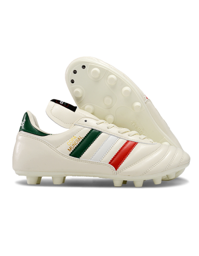 Adidas Mundial Team Astro TF Football Shoes - Beige/Red/Green