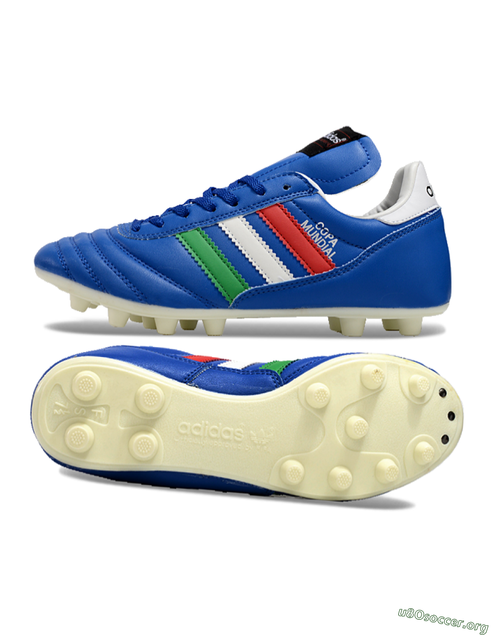 Adidas Mundial Team Astro TF Football Shoes - Blue/Green/Red 1