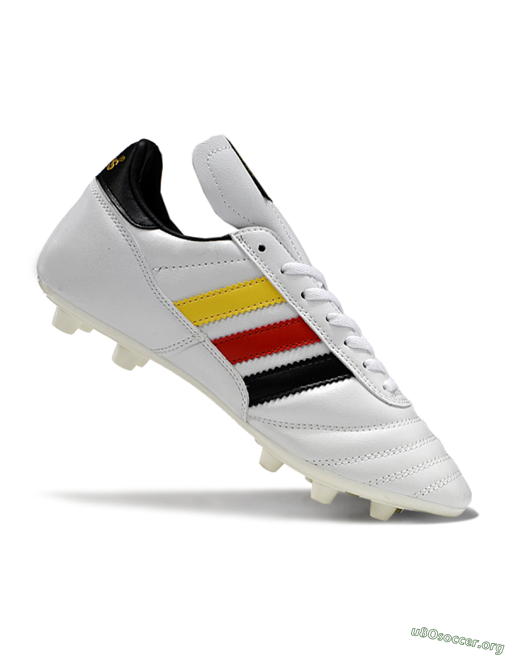 Adidas Mundial Team Astro TF Football Shoes - White/Black/Red/Yellow 4