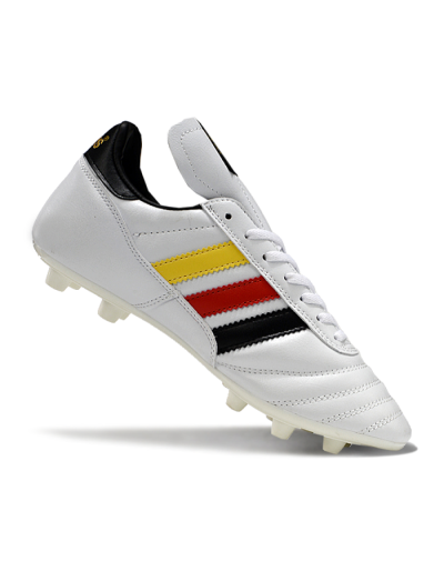 Adidas Mundial Team Astro TF Football Shoes - White/Black/Red/Yellow