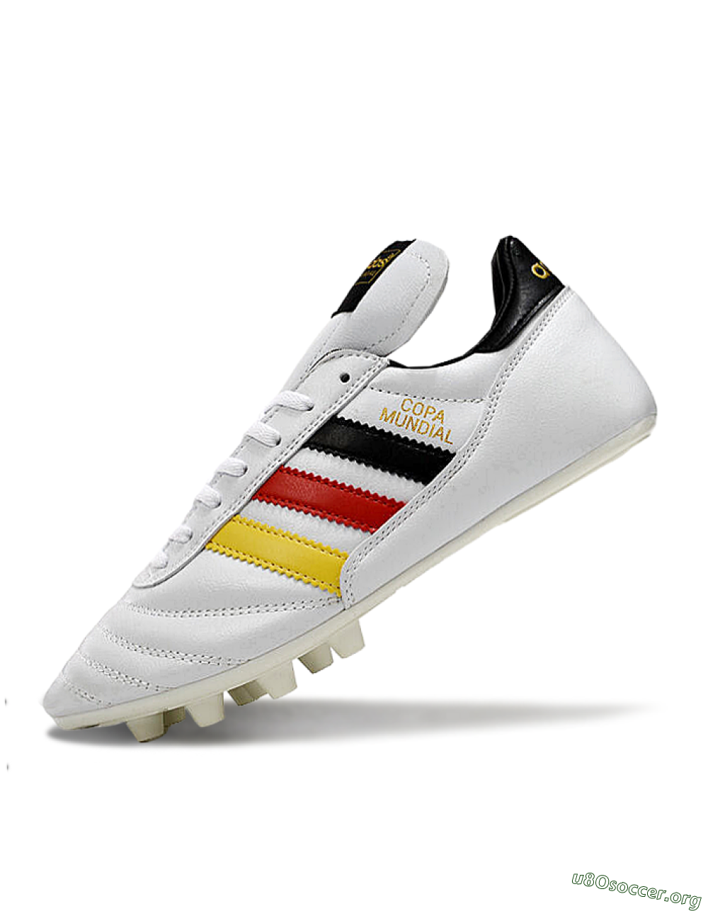 Adidas Mundial Team Astro TF Football Shoes - White/Black/Red/Yellow 5