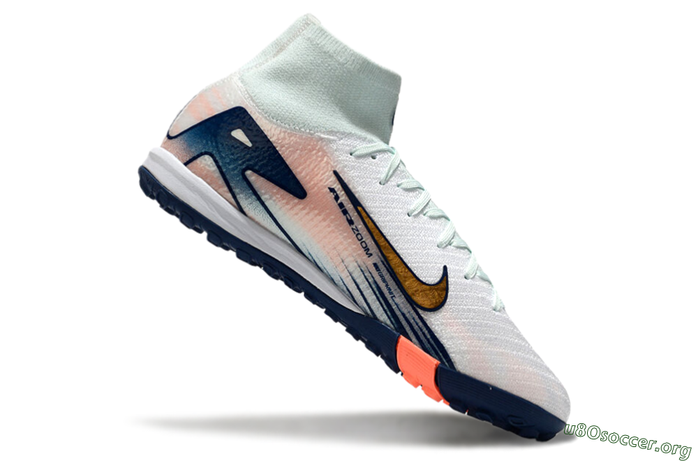 Nike Air Zoom Mercurial Superfly 10 Elite TF Football Shoes - Jade/Gold/Pink 5