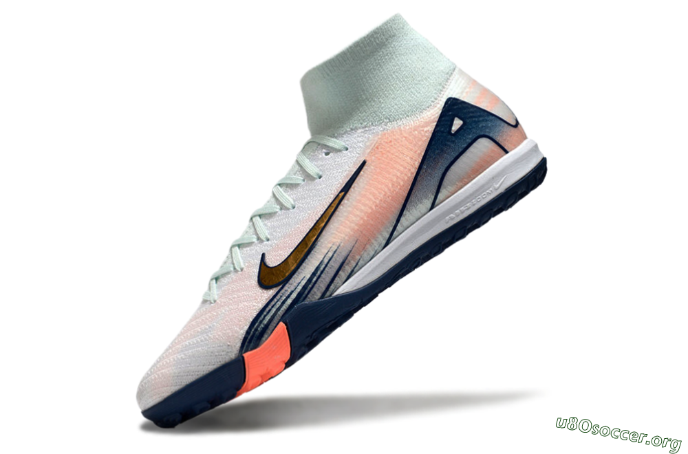 Nike Air Zoom Mercurial Superfly 10 Elite TF Football Shoes - Jade/Gold/Pink 6