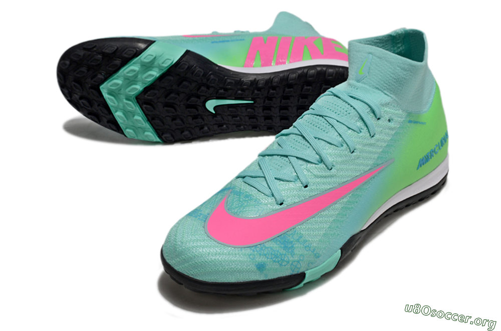 Nike Air Zoom Mercurial Superfly 10 Elite TF Football Shoes - Jade/Pink/Black 0