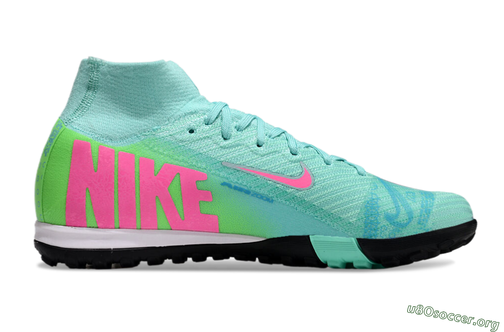 Nike Air Zoom Mercurial Superfly 10 Elite TF Football Shoes - Jade/Pink/Black 5
