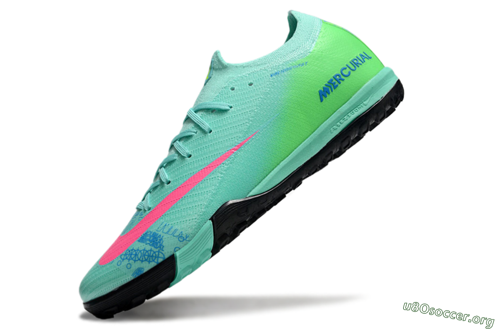 Nike Air Zoom Mercurial Vapor 16 Elite TF Football Shoes - Jade/Pink/Blue 5