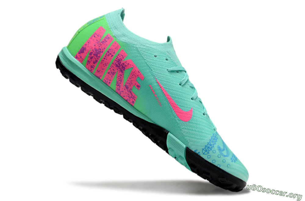 Nike Air Zoom Mercurial Vapor 16 Elite TF Football Shoes - Jade/Pink/Blue 4