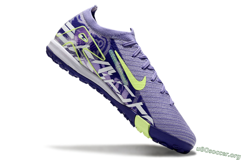 Nike Air Zoom Mercurial Vapor 16 Elite TF Football Shoes - Purple/Yellow/White 5