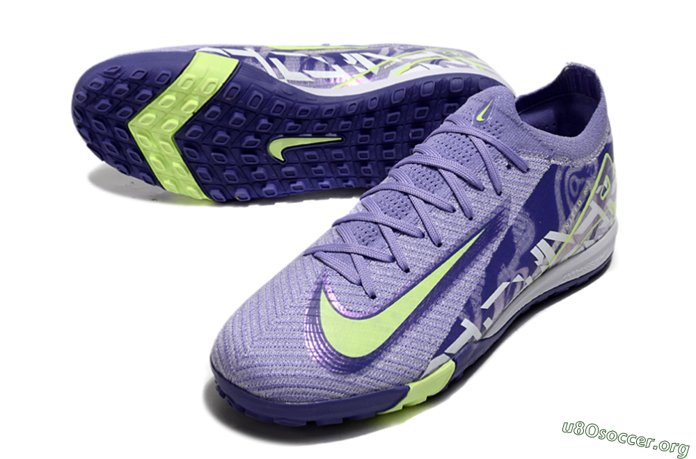 Nike Air Zoom Mercurial Vapor 16 Elite TF Football Shoes - Purple/Yellow/White 0