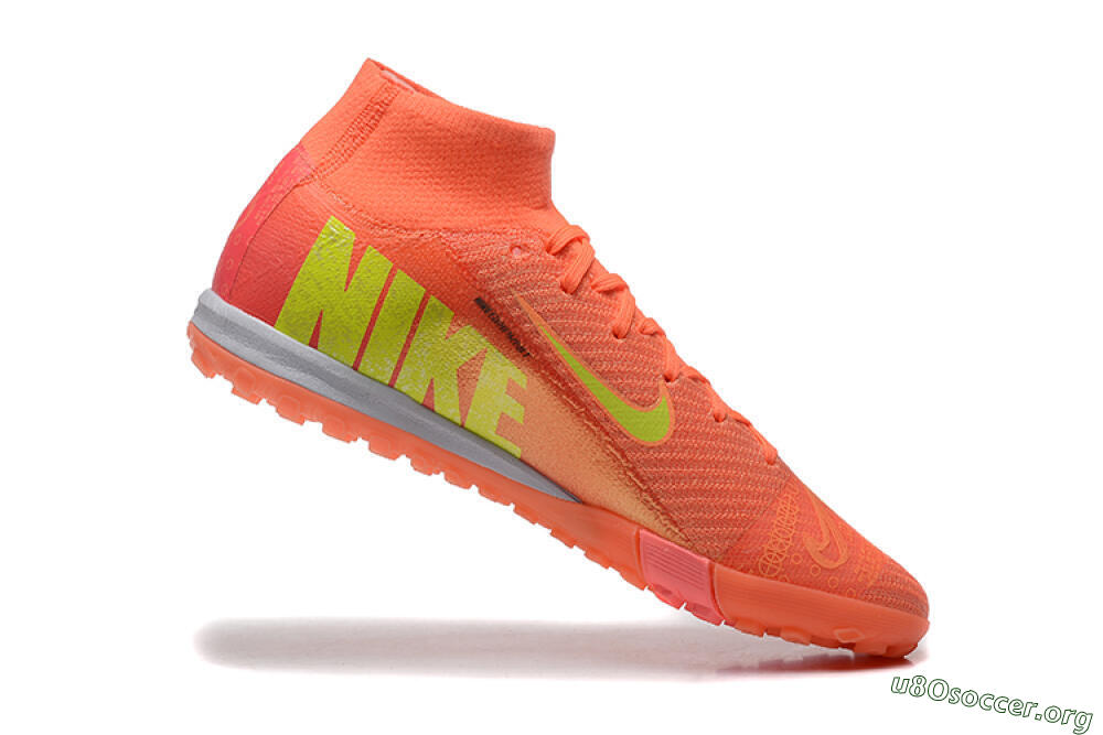 Nike Air Zoom Mercurial Superfly 10 Elite TF Football Shoes - Red/Yellow/White 7