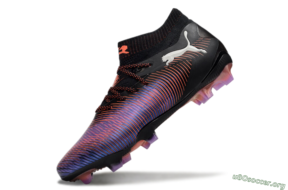 Puma Future 8 Ultimate FG Football Boots - Black/Purple/Red 5