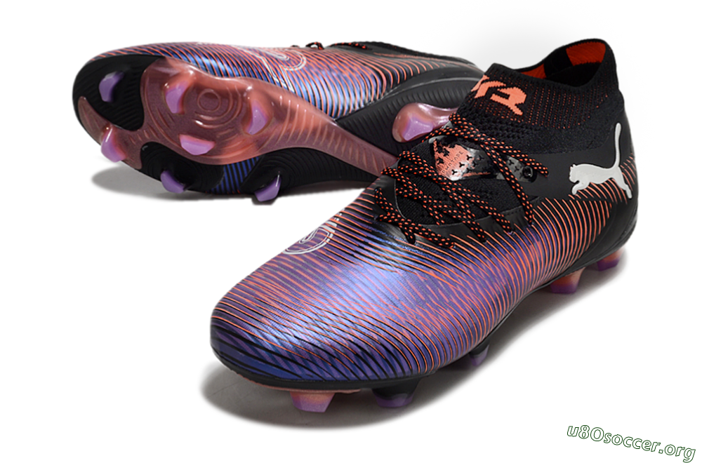 Puma Future 8 Ultimate FG Football Boots - Black/Purple/Red 0