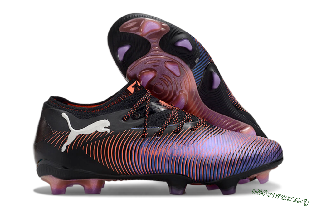 Puma Future 8 Ultimate FG Football Boots - Black/Purple/Red 2