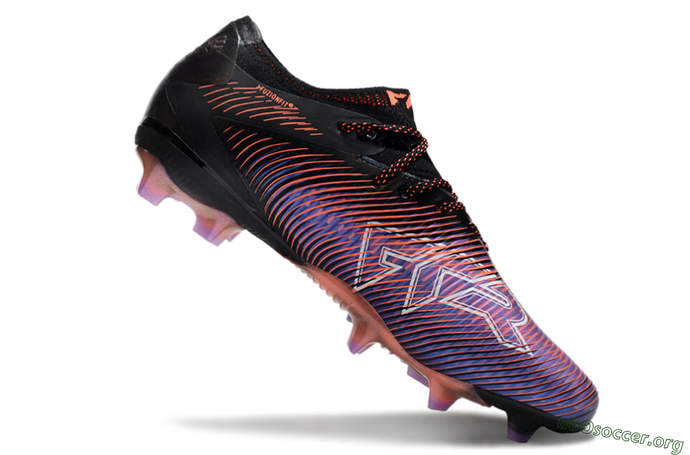 Puma Future 8 Ultimate FG Football Boots - Black/Purple/Red 4