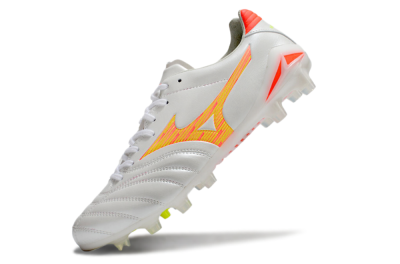 Mizuno Morelia Neo 4 FG Football Boots - White/Red/Yellow