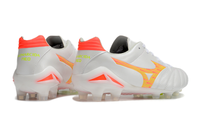 Mizuno Morelia Neo 4 FG Football Boots - White/Red/Yellow